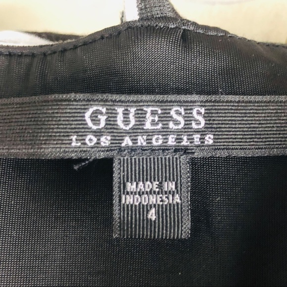 Guess Black and white striped  strap dress size‎ 4 - Picture 7 of 9